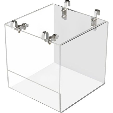 Bain d'oiseau Suspendu Cube Bain d'oiseau Baignoire boîte de Bain Bol Cage Accessoires Petits Oiseaux canaris alouettes perroquets (1/5)
