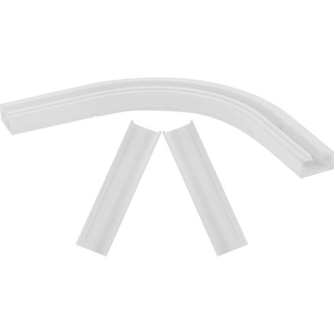 Connecteur pour Rail de Rideaux à Angle de 90 Degrés en Plastique Blanc, Stable et Robuste pour Tringles Lourdes, Design Simple Adapté aux Rails Coulissants (1/5)