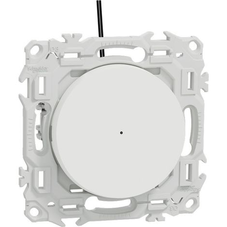Va-et-vient ou poussoir lumineux LED - 10 AX - Odace 2025 - S925263 - Schneider - Blanc craie