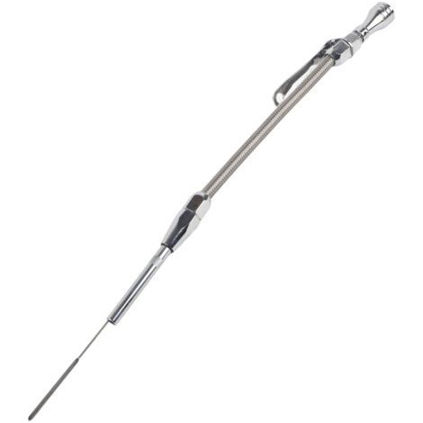 pour chevy 350 engine oil dipstick Jauge d'huile de remplacement en acier inoxydable Jauge d'huile Flexible adaptée aux moteurs Chevy SB 265283327350383400 (1/5)