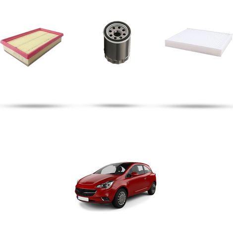 Kit tagliando 3 filtri compatibile con Opel Corsa E (X15) 1.0 85kw Dal 2014 (1/5)
