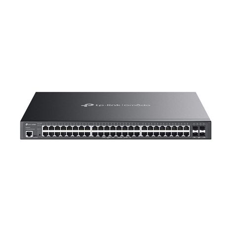 TP-Link Omada SG3452XMPP commutateur réseau Géré L2+ Gigabit Ethernet (10/100/1000) Connexion Ethernet, supportant l'alimentation via ce port (PoE) 1U Noir