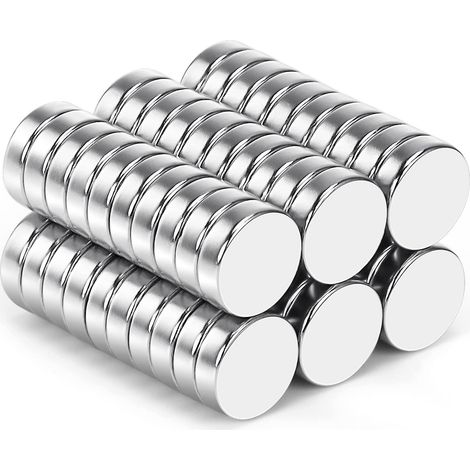Aimants Néodyme Lot de 50, Aimants Puissants pour Réfrigérateur, Terres Rares Résistants, Idéaux pour Tableau Blanc, Fixation Magnétique Robuste (1/3)