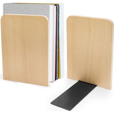 Elegantes sujetalibros de diseño, dimensiones 17×12×11,3 cm, moderno soporte para libros para mini biblioteca. (1/5)