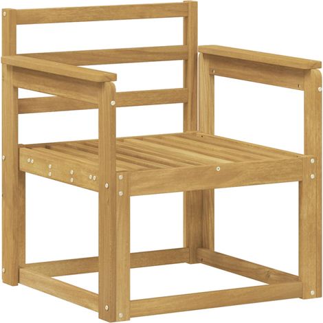 Set di divani da esterno Legno di Acacia Massello Bianco vidaXL