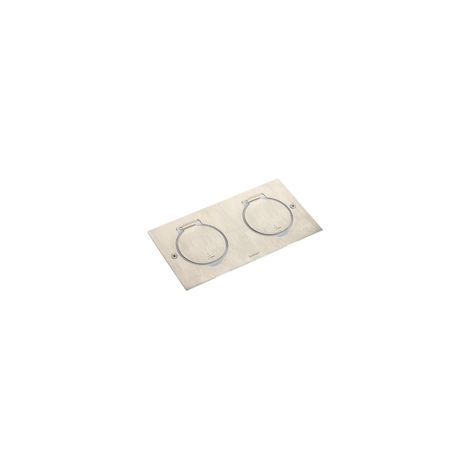 Enchufe doble recto de acero inoxidable Bro (1/2)