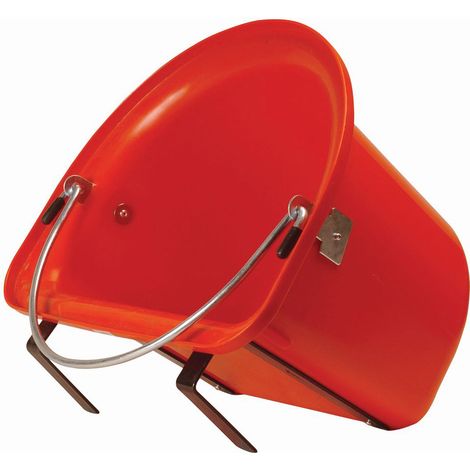 Umbria Equitazione Mangiatoia 12 L staffe e manico ROSSA cavallo