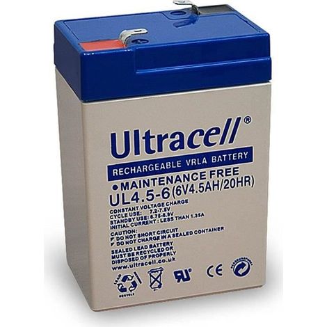 Batterie 6V 4.5ah ULTRACELL ANATEC SECOURS Faible Décharge 4AH73