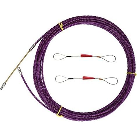 tire-câble à ruban de poisson, Dispositif d'enfilage câble d'électricien 6 mm poisson Guide-fil Enfileur course Outil d'aide l'extraction électrique - (1/5)