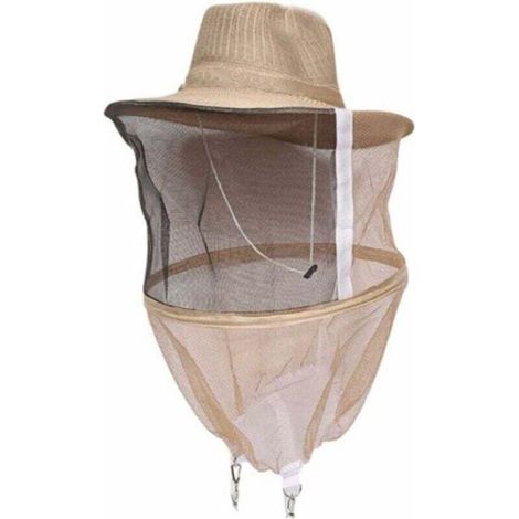 Chapeau Apiculture avec Voile, Anti-Moustique, Masque Facial (1/4)