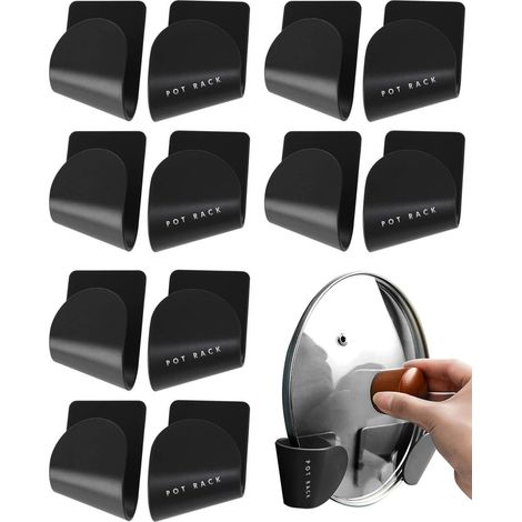 Filiyano – organisateur de porte de – 6 supports pour couvercles de casseroles - Rangement réglable pour couvercles, organisateur de porte de placard (1/5)