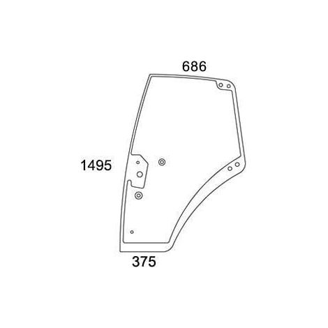 Vitre de porte UNIVERSEL 737812030021N (1/3)
