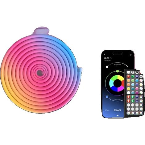 Lampe à corde néon RVB, synchronisation musicale, design étanche, RGB-20M (1/2)