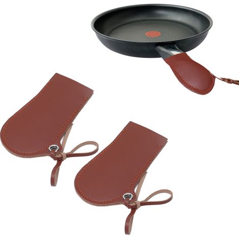 Ensemble "2PCS" de Couvre-Poignets en Cuir PU et Tapis Barbecue PTFE Antiadhésif Copper 40x33cm (1/5)