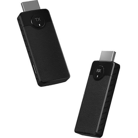 Adaptateur d'affichage sans fil 1080p (émetteur et récepteur) pour lecteur DVD, TV, ordinateur portable, PC, moniteur ou projecteur. (1/5)