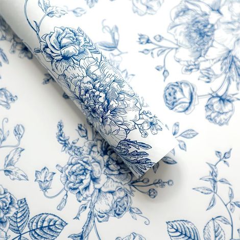 CCYKXA Set of 20 waterproof scented drawer liners with floral pattern ...