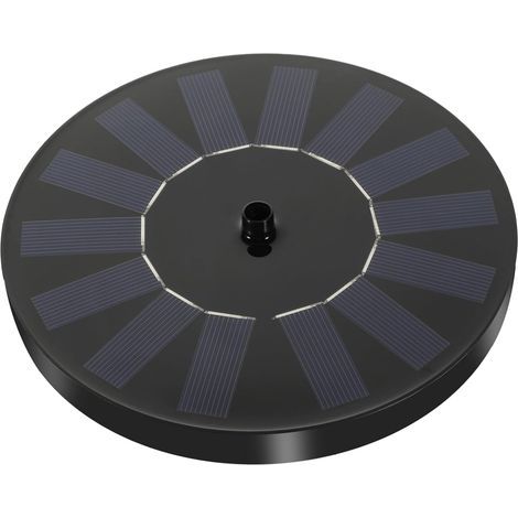 Pompe à eau solaire pour fontaine avec 3 jets et arrêt automatique, idéale pour le jardin et les bassins. (1/5)