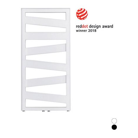 Termoarredo zehnder ribbon h. 1017 nero opaco largh. cm 60