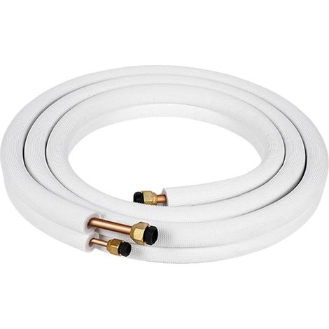 Extension de tuyau en cuivre isolé pour climatiseur petite taille (1/4)