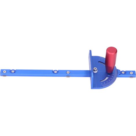 Jauge de coupe précise pour scie circulaire sur table, en alliage d'aluminium avec guide de poussée et disque de blocage amovible