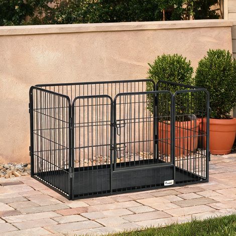 Barrière pour chien gris en acero ABS 109 x 74 x 71 cm (1/5)
