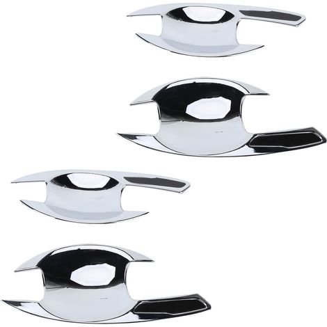 Poignées de porte extérieures 4 pièces coques de remplacement pour Mitsubishi Pajero Sport/Montero Sport/Shogun Sport 2019-2021, style électroplaqué chromé (1/5)