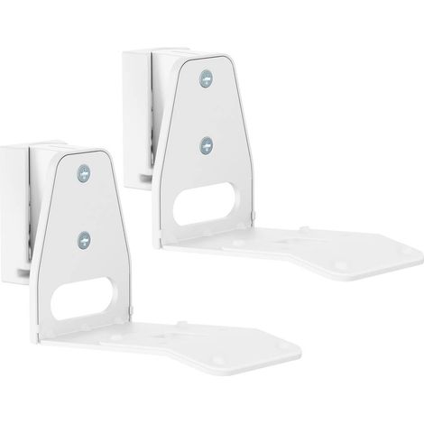 My Wall HS41WL Support mural pour haut-parleur inclinable, rotatif blanc 2 pc(s)
