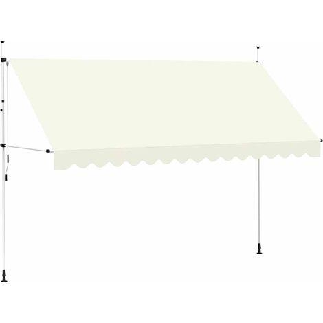 Maison Exclusive - Toldo retráctil de operación manual 400 cm cre (1/5)
