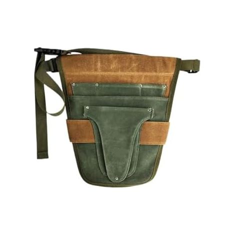 CSPARKV 30x28.5cm Gardening Belt Waist Bag Canvas Garden Tool Belt Bag with Multiple Storage Pockets Waterproof Portable for Men Women Durable Scissors Lawn Mower Do (1/5)