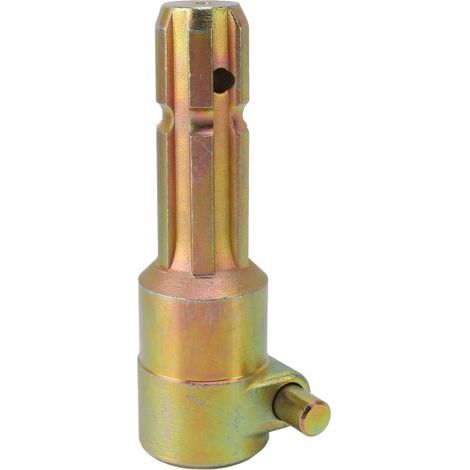 Rallonge de prise de force 1 3/8 pouces, adaptateur d'extension femelle mâle à 6 cannelures pour appareil industriel mécanique (1/5)