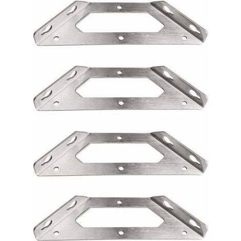 Support d'étagère mural, support d'étagère mural, support d'étagère en métal robuste, support en acier inoxydable robuste, support d'étagère triangulaire en métal pour étagère, cuisine, bureau, suppor
