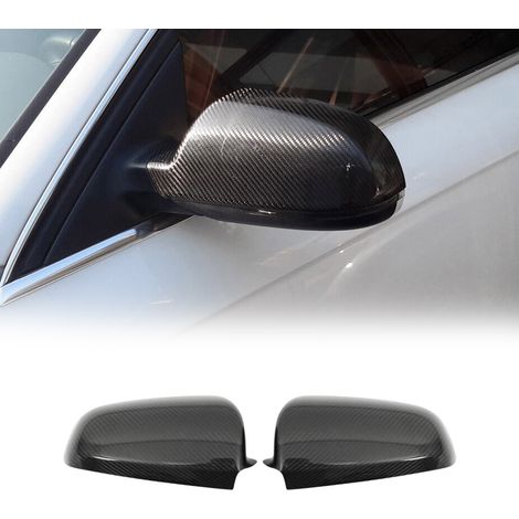 Coques de rétroviseurs pour Audi A3 8P S3 / RS3 / A6 C6 2003-2008 Carbone Noir
