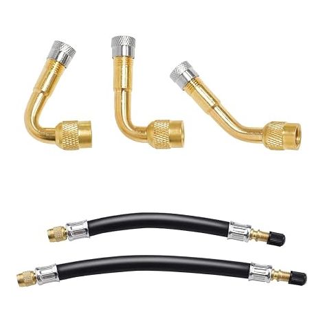Tyre Valve Extension Cord, Air Adapter, Valve Elbow Extender with Extension (1/5)