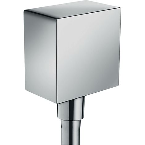 Hansgrohe Fixfit - Toma de agua Square con válvula antirretorno, cromo 26455000 (1/4)