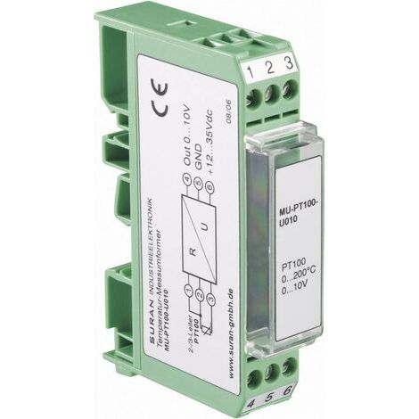 Transmetteur (l x H x P) 15 x 75 x 53 mm 4 - 20 mA Enda MU-PT100-I420-50/100 Q04332 (1/2)