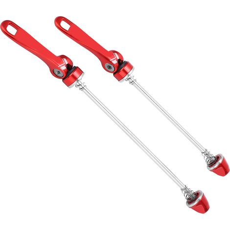 Bolany Levier à Déclenchement Rapide pour Vélo en Alliage Rouge - Moyeu 100/135mm