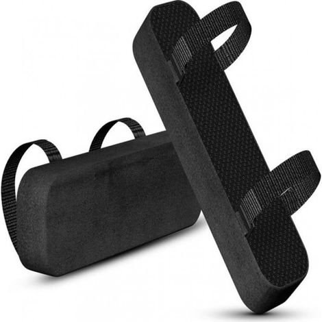 Bürostuhl-Armlehnenkissen – Universal – Schwarz – 2er-Set – Ellbogenkissen – 25,7 x 7,5 x 3 cm – Armlehnenkissen (1/5)