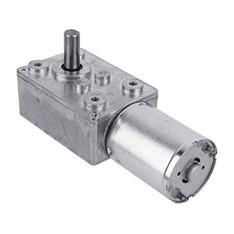 Motoréducteur réversible, Moteur à engrenage à vis sans Fin Turbo élevé de Moteur de réduction de Vitesse de 12V DC(62RPM). (1/5)