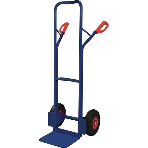 Carretilla de mano H.1300mm pala-L250xB320mm neumáticos-aire Cap.300kg azul TECWERK (1/2)