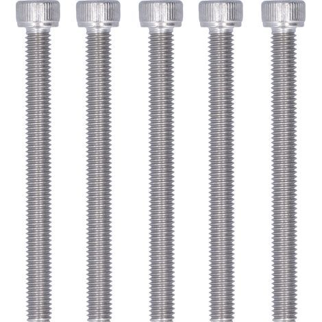Lot de 30 vis à tête cylindrique creuse hexagonale M6x70, acier inoxydable A2-70 304, qualité marine, fixation robuste pour bricolage et nautisme (1/5)