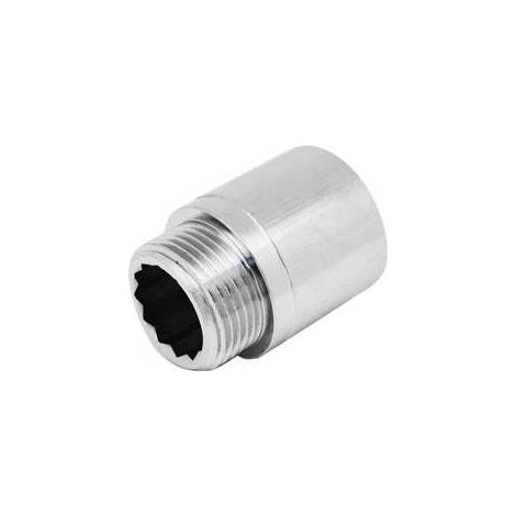 PROLUNGA FILETTATA MF IN OTTONE CROMO IBP Misura: 1/2 x 10  -CONF