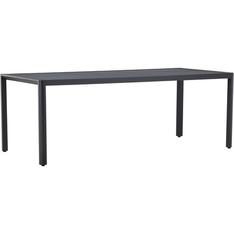 Table de Jardin "Giardini" 200cm Noir