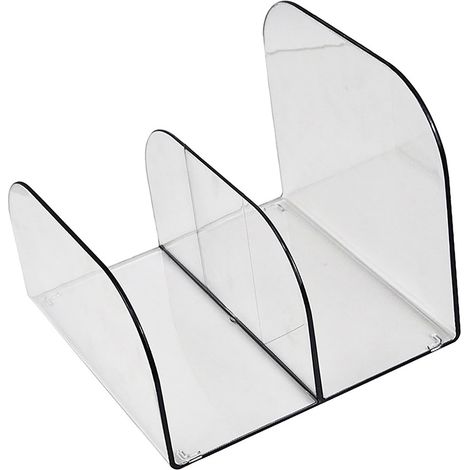 Range Livres Bureau Organiseur Support Livres Transparent en Plastique pour Stockage Documents Bureau (1/5)