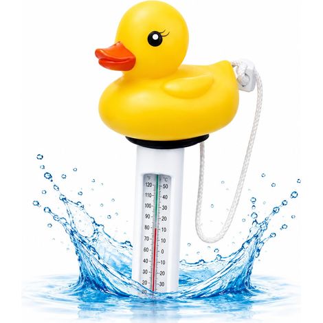 Floating Thermometer Swimming Pool Water Theometer for Accurate Measurement (Duck) (1/5)