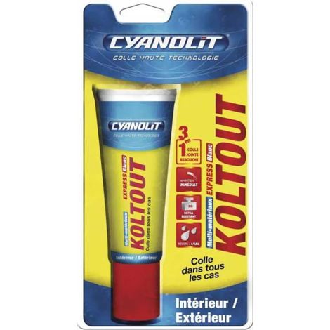 Adesivo Cyanolit Koltout impermeabile resistente temperatura