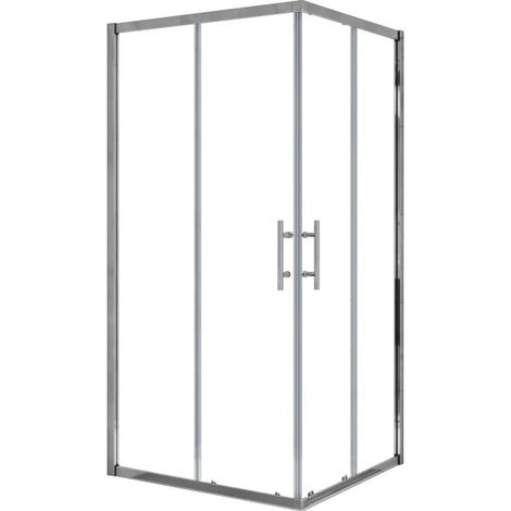 AICA Eckeinstieg 90x90x195cm 6mm ESG-glas eckdusche Pendeltür Schiebetür Duschkabine Duschabtrennung Duschtür (1/5)