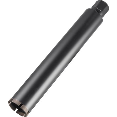 Mophorn Broca de núcleo para perforación en húmedo, diámetro de 63,5 mm, profundidad de 356 mm, adecuada para hormigón armado, ladrillos y mampostería, dimensiones de 412 x 63 x 63 mm