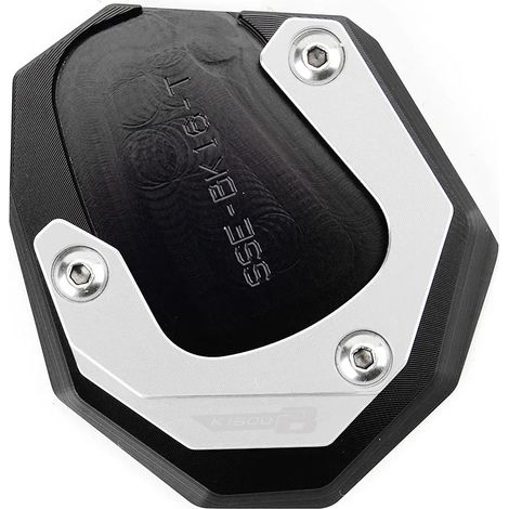 (Argent-K1600B) Compatible avec BMW K1600B K1600GT K1600GTL K1600 B GT GTL 2017-2022 2023. Béquille latérale CNC, extension, support, porte-clés maxpower (1/4)