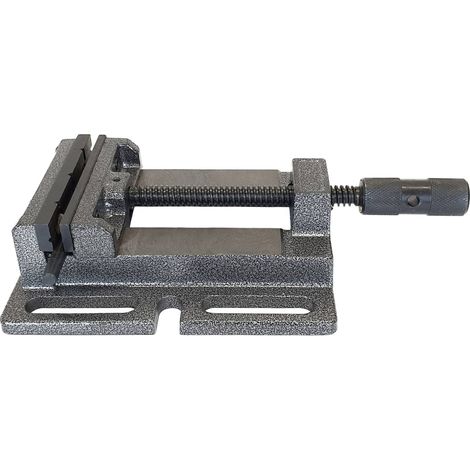 Etau pour perceuse à colonne 125 mm – Serrage max 125 mm – Joues de serrage résistantes – Pour travaux verticaux et horizontaux – Berger & Schröter - C51142 (1/6)