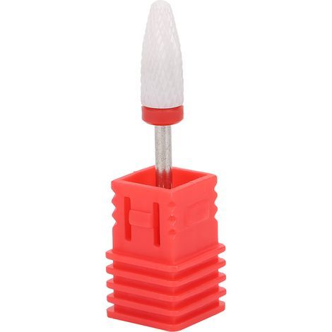 Foret à ongles en forme de tête de maïs, accessoires de rectifieuse électrique léger et Portable(Broyage fin F Bote rouge) (1/5)